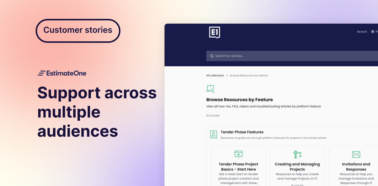 EstimateOne: Build support across multiple audiences