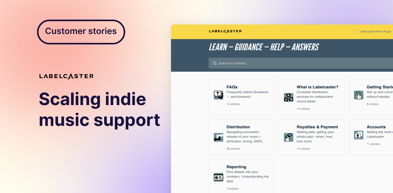 Labelcaster: Scaling indie music support
