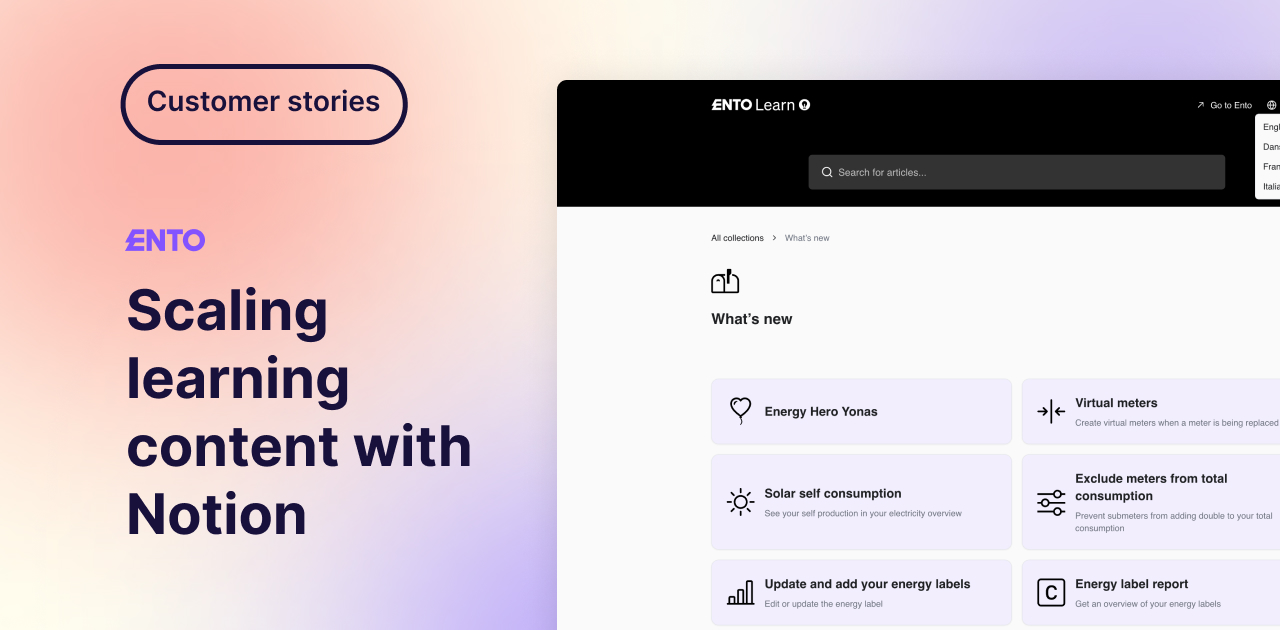 Ento: Scaling learning content with Notion
