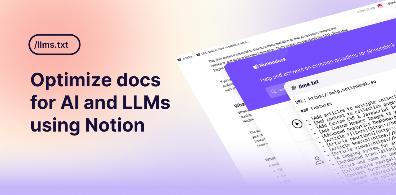 GEO search: How to optimize docs for AI and LLMs using Notion
