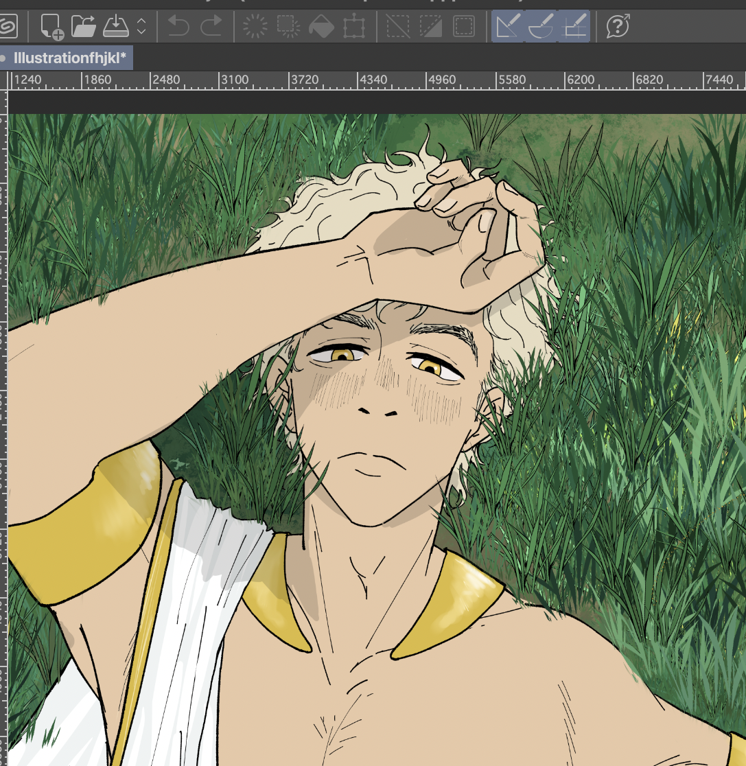 Exemple de placement d’ombres sur un dessin
