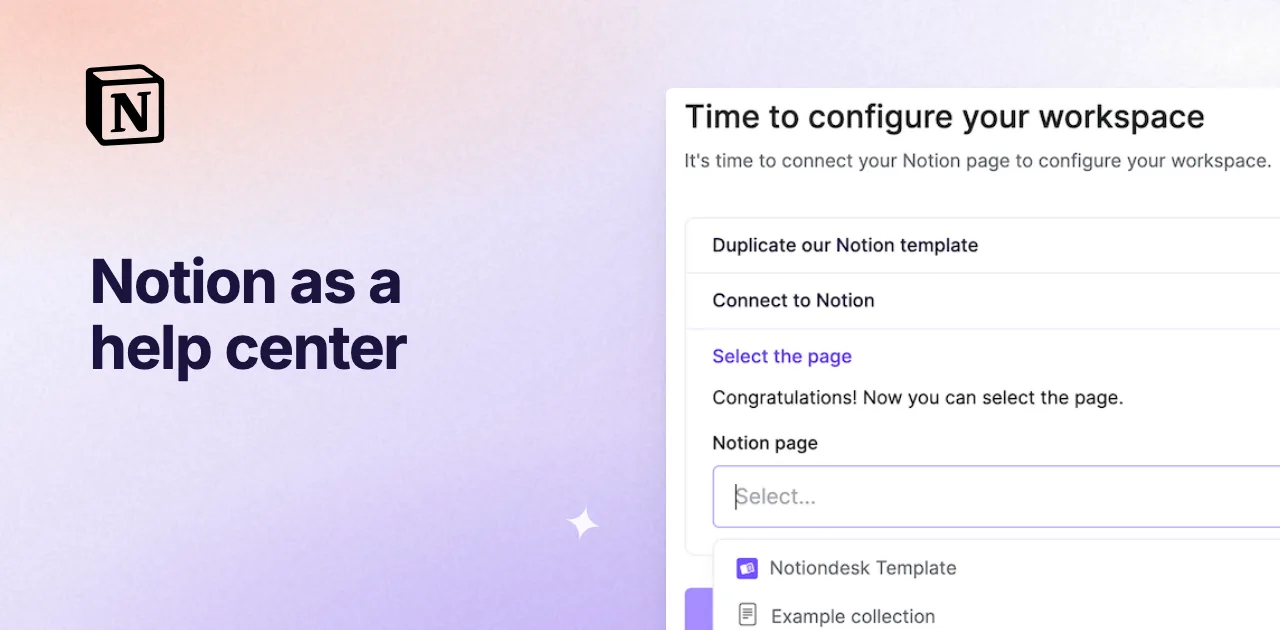 Notion as a help center: 2 ways to build one in 2026